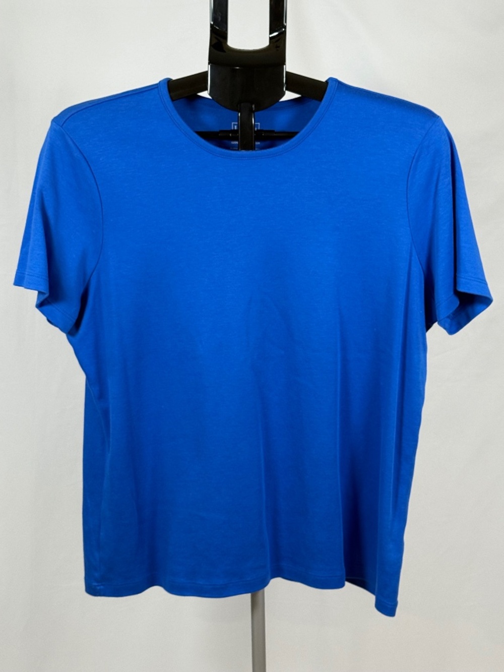 L.L.Bean Blue Supima Cotton Tee Shirt Women’s XL Minimalist Basic